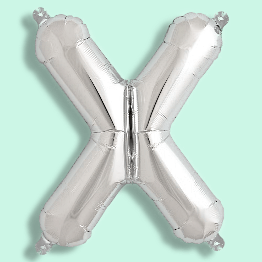 Zilveren folieballon