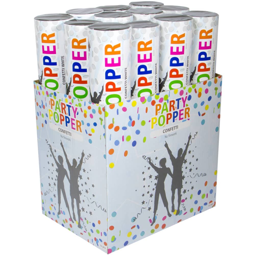 Confetti Shooter Wit - 30 cm
