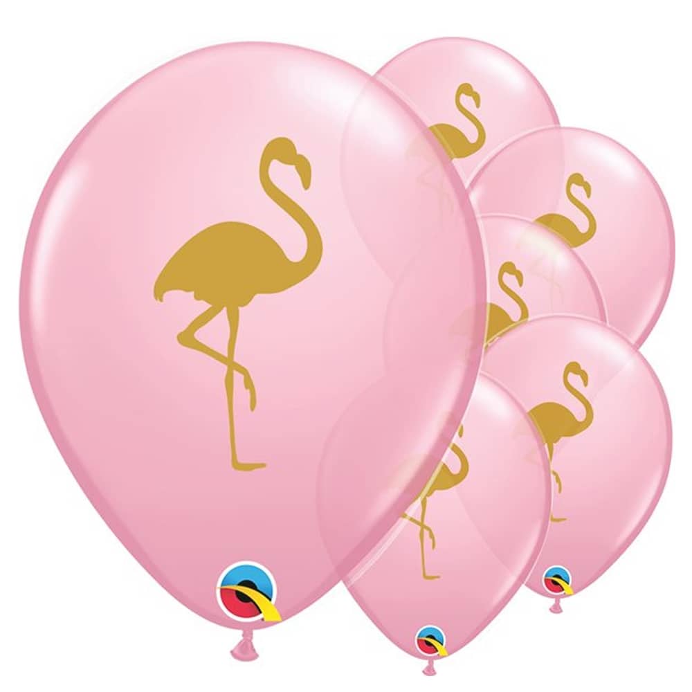 Ballonnen Flamingo Roze Goud - 5 stuks