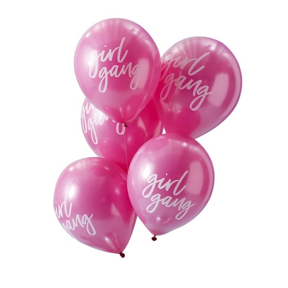 Ballonnen ‘Girl Gang’ Roze - 10 stuks