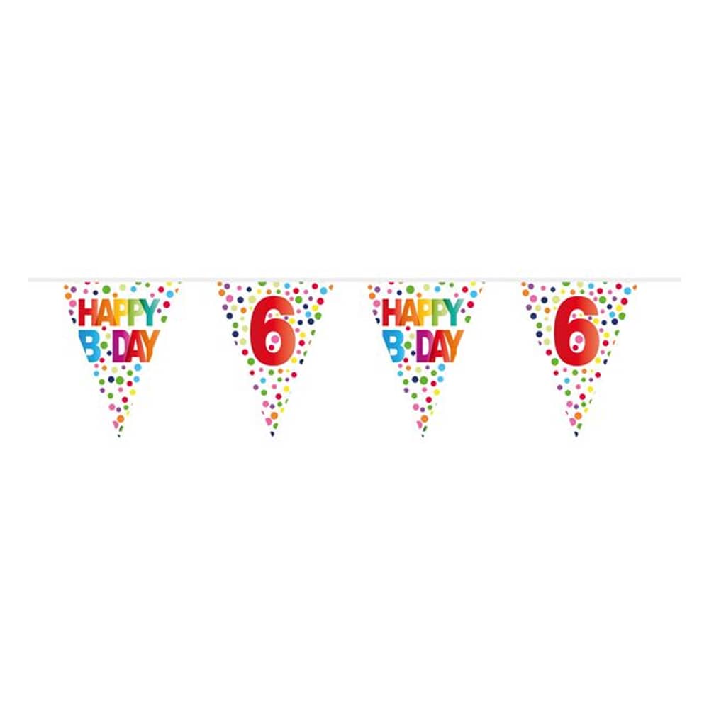 Slinger ‘Happy Birthday 6’ Confetti - 10 Meter