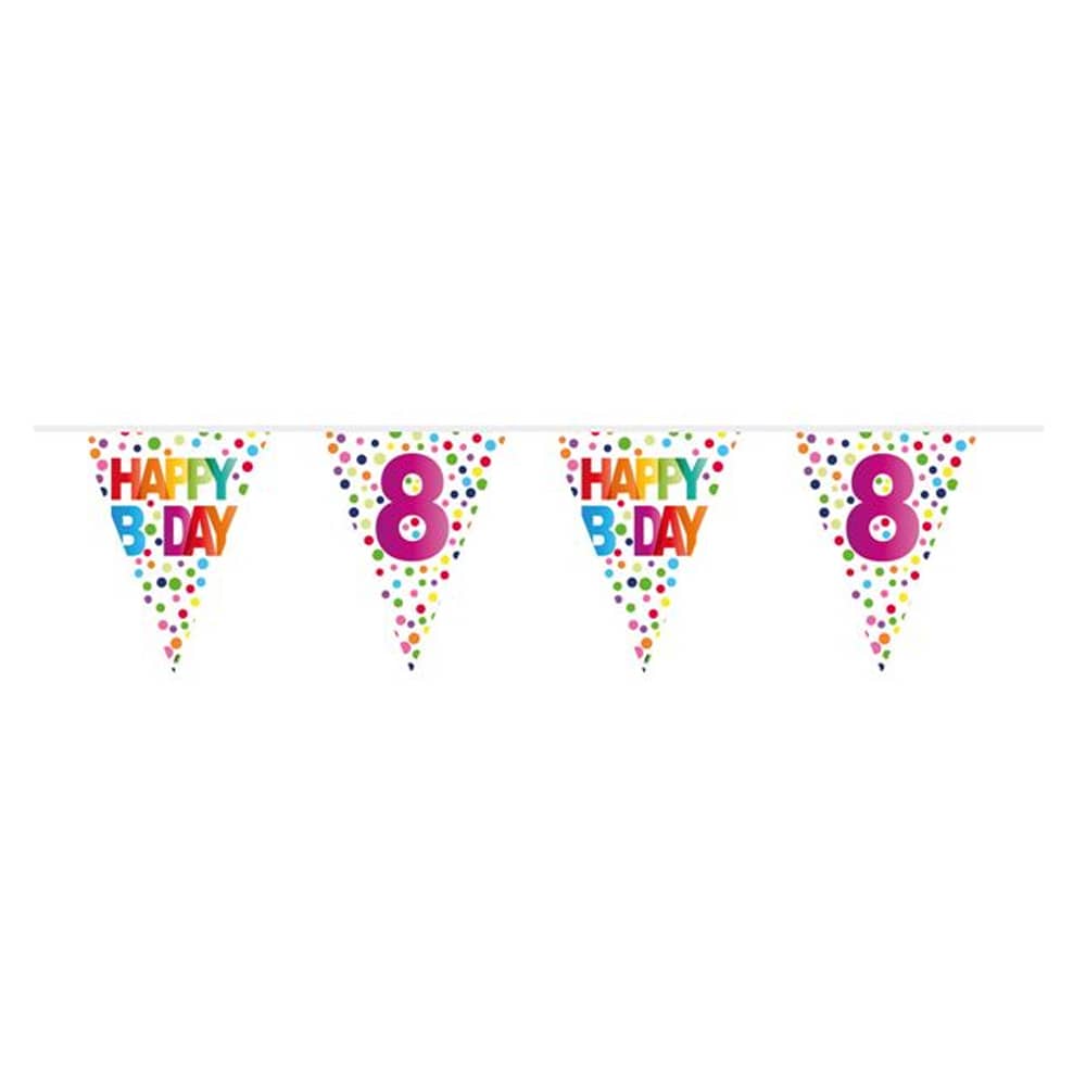Slinger ‘Happy Birthday 8’ Confetti - 10 Meter