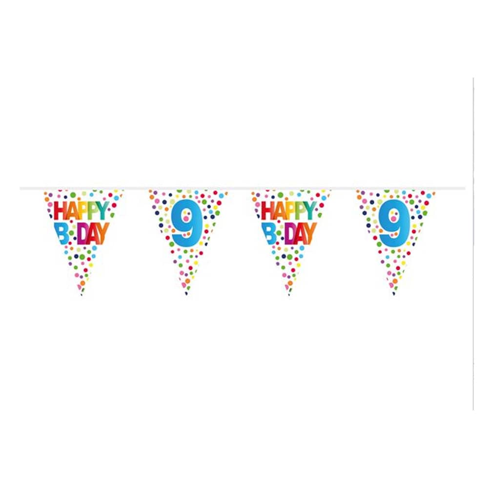 Slinger ‘Happy Birthday 9’ Confetti - 10 Meter