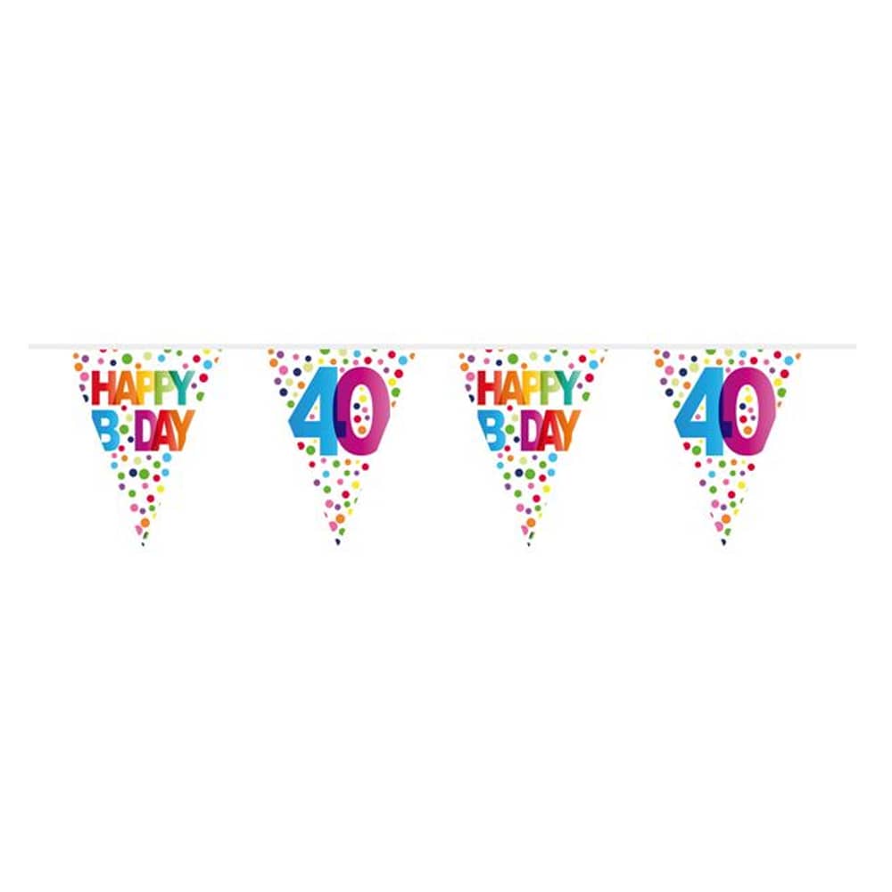Slinger ‘Happy Birthday 40’ Confetti - 10 Meter