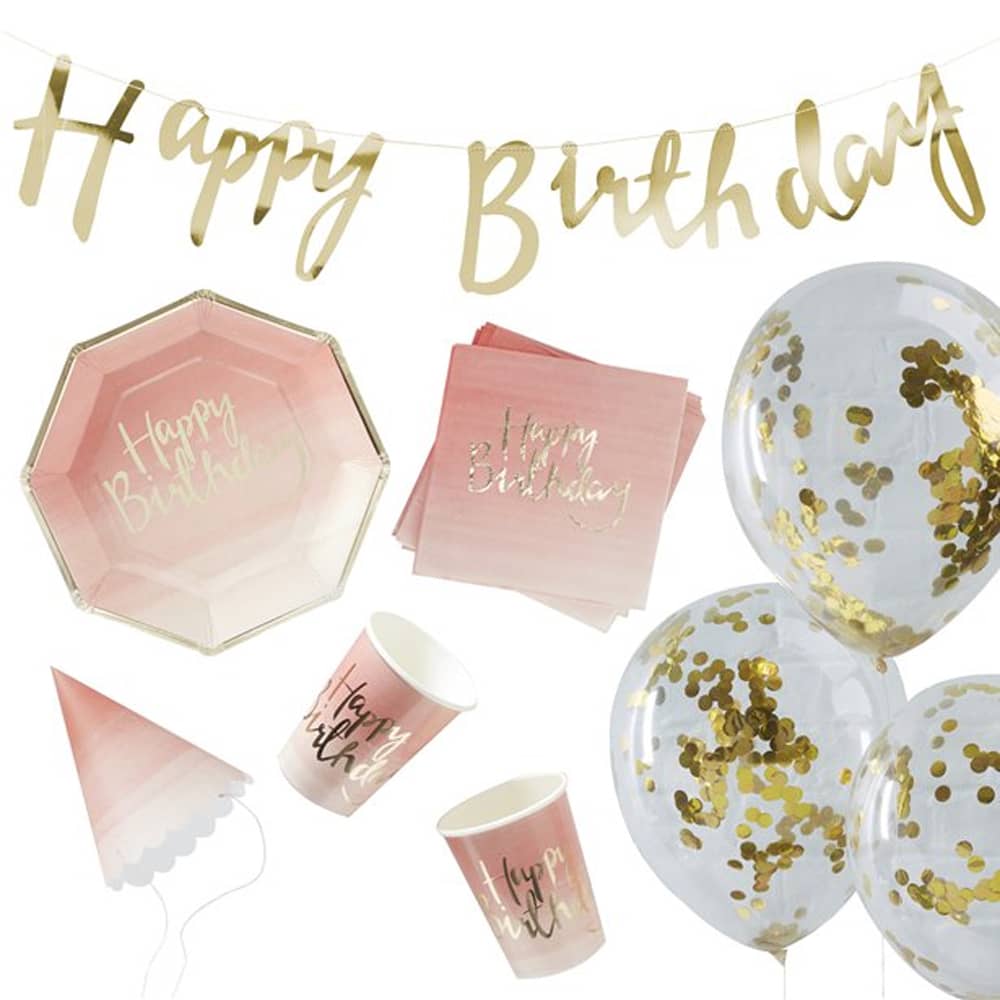 Party Box ‘Happy Birthday’ Ombre