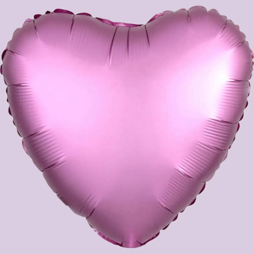 Hartvormige lila folie ballon