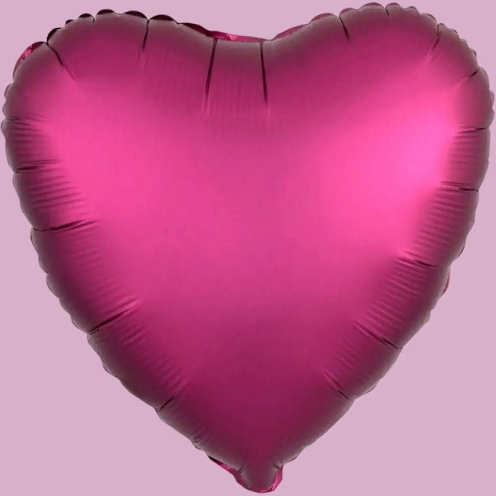 Roze Hartvormige folieballon