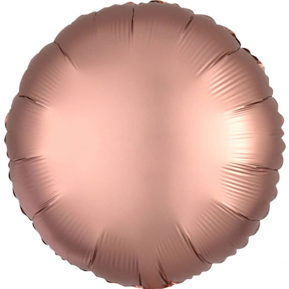 Folieballon Rond Rosé Goud Matte - 43 Centimeter