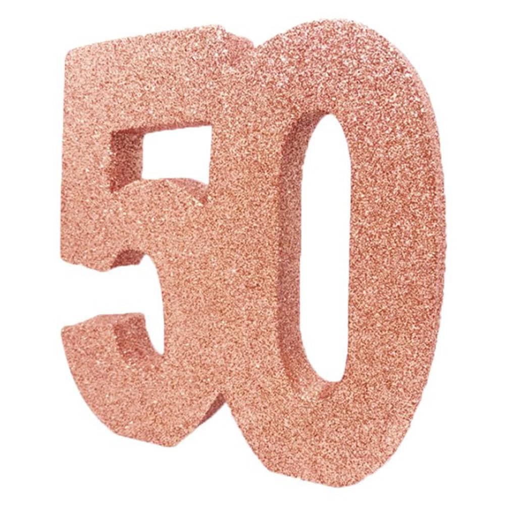 Tafeldecoratie ‘50’ - Rosé Goud
