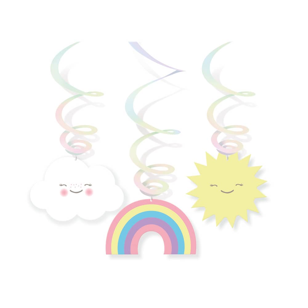 Swirls Iridescent Regenboog - 6 stuks