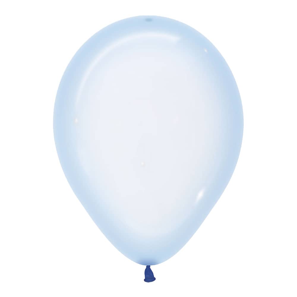 Ballonnen Crystal Pastel Blauw - 5 stuks