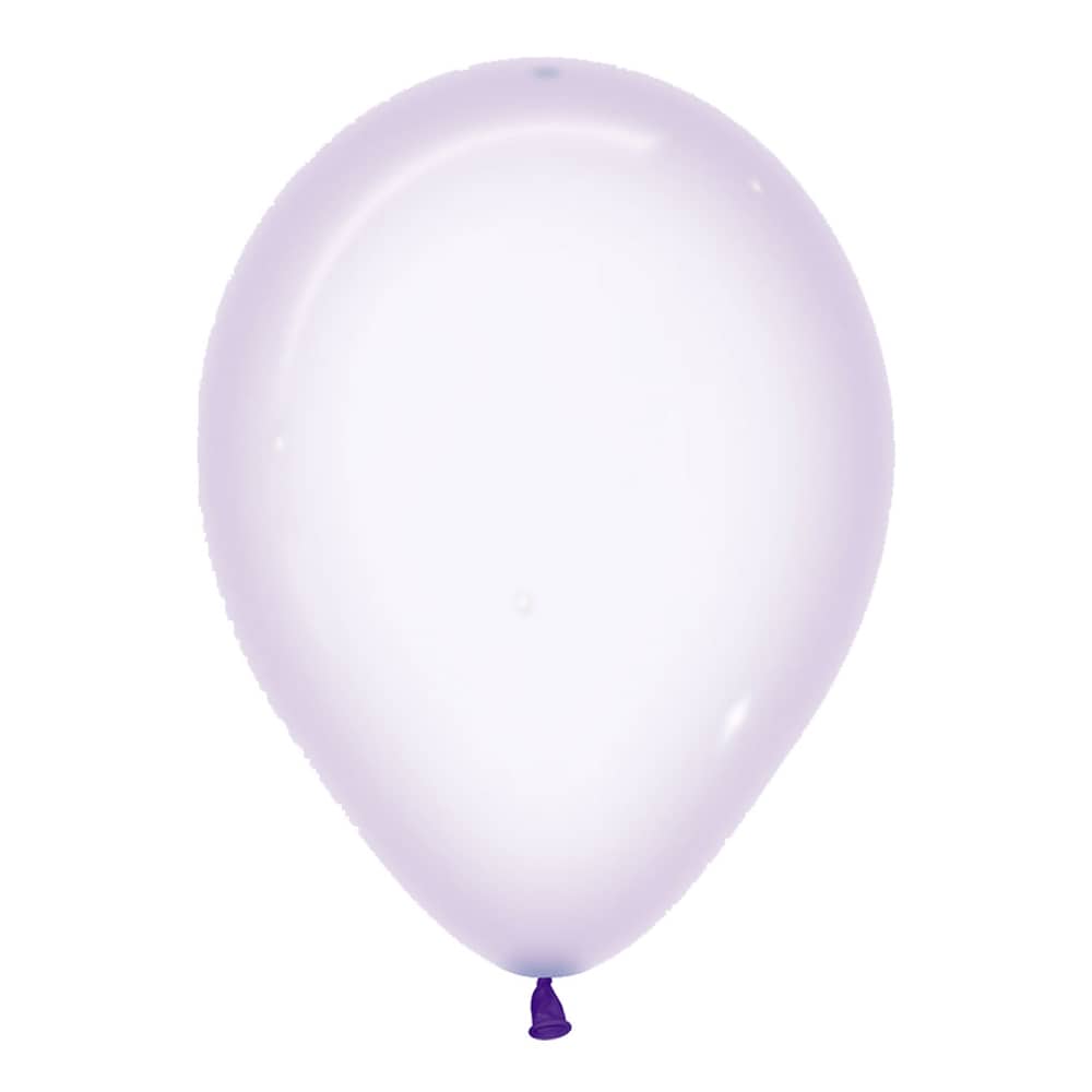 Ballonnen Crystal Pastel Lila - 5 stuks