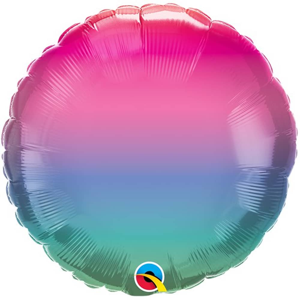 Folie ballon Ombre Regenboog - 46 cm
