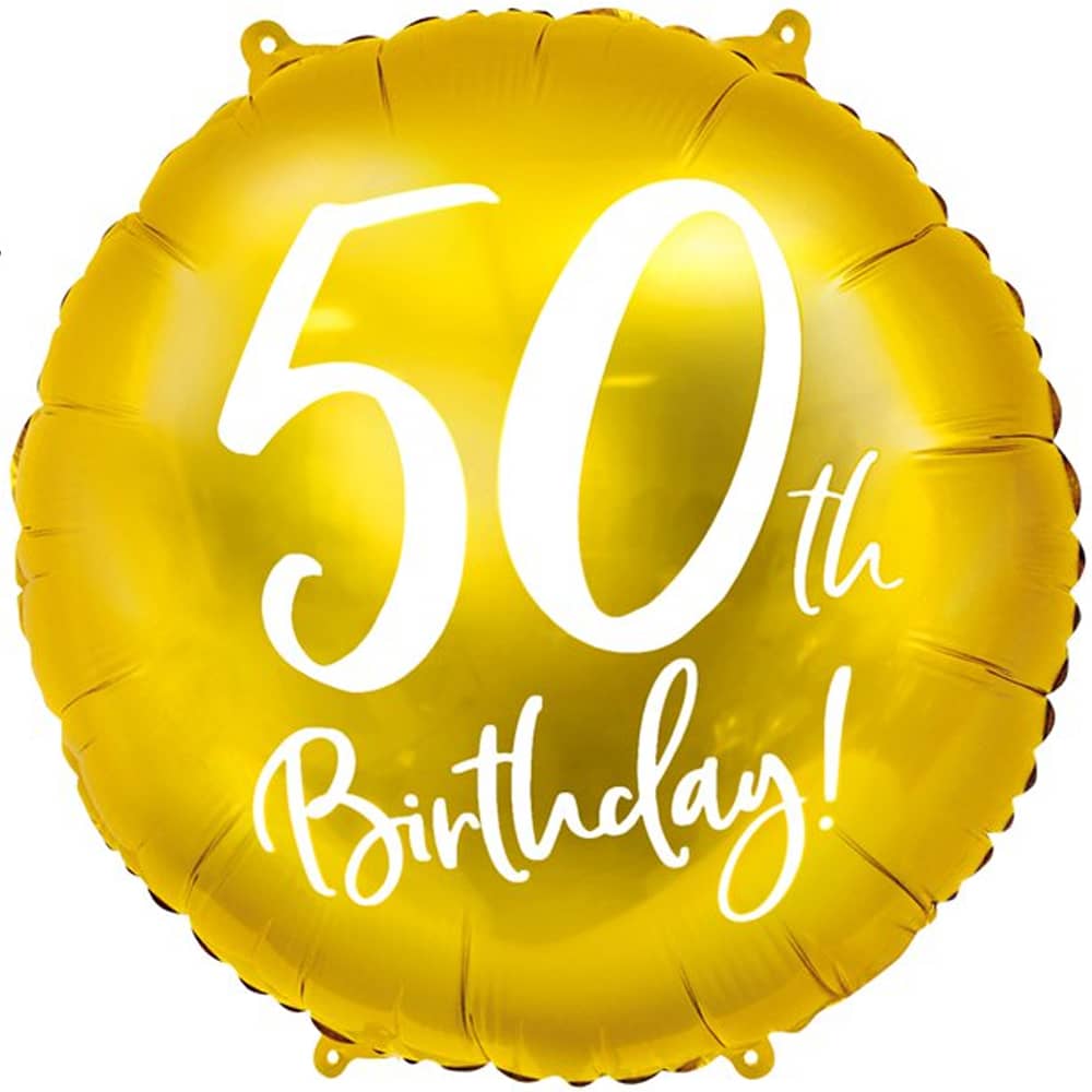 Folie ballon 50th Birthday - 45 centimeter