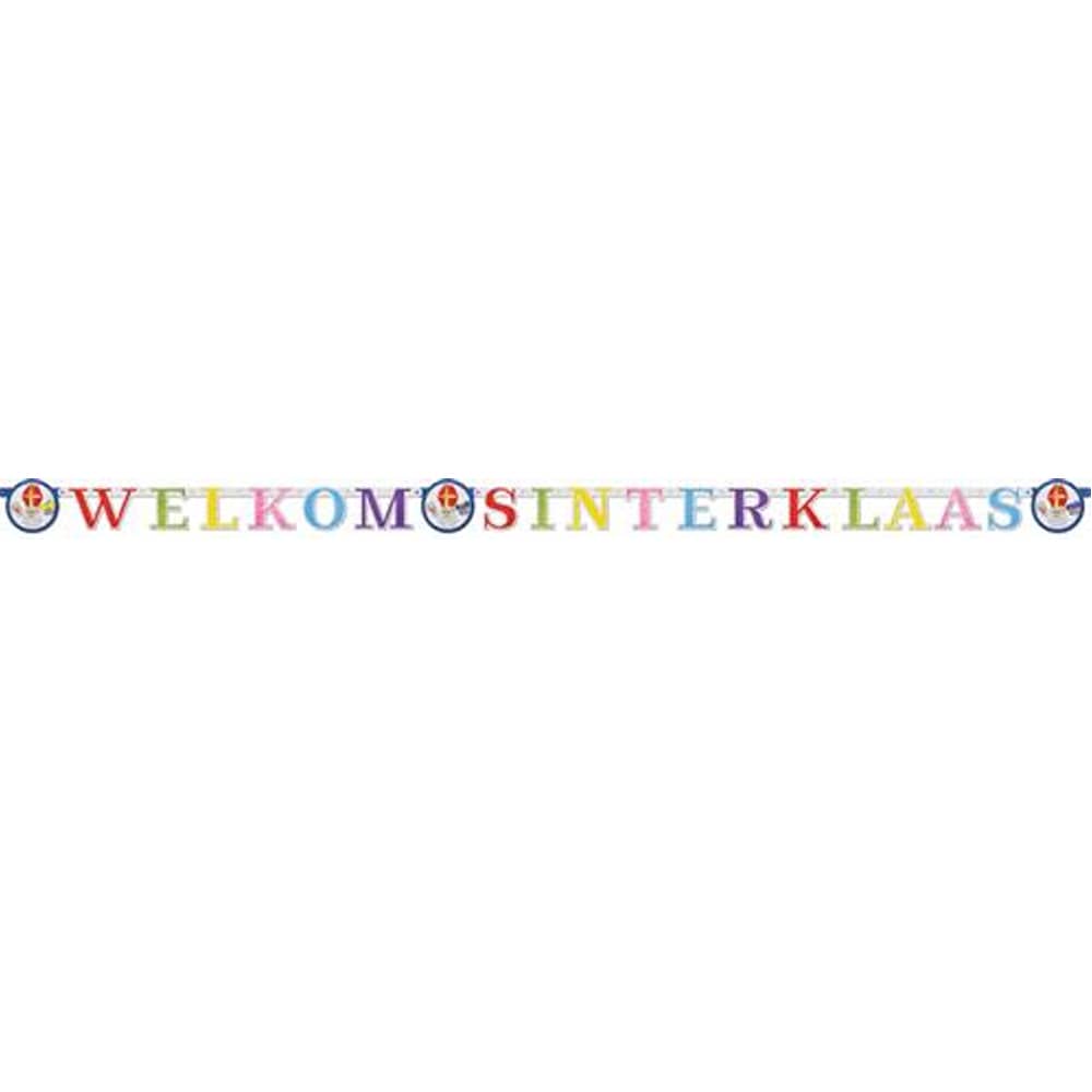 Letterbanner Welkom Sinterklaas - 1.5 meter