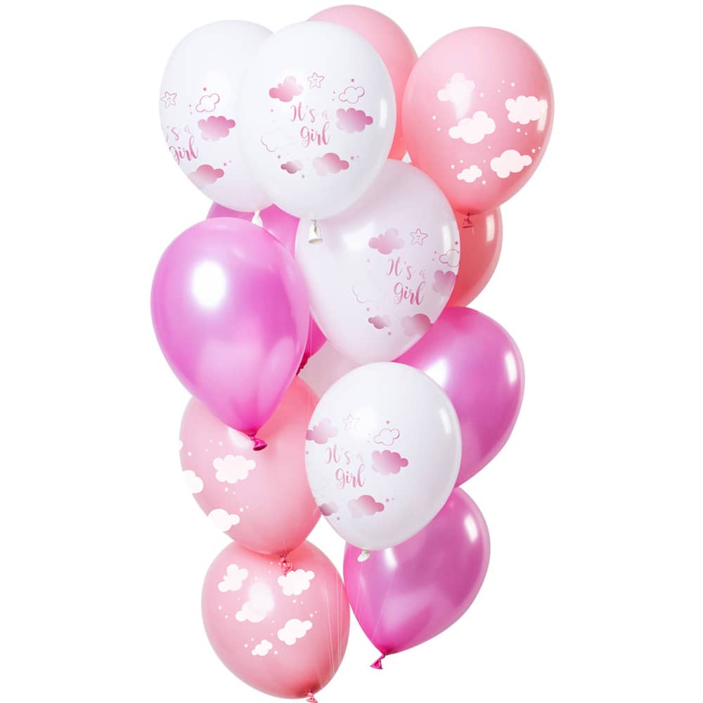 Ballonnen Set 'Baby Cloud Pink' - 12 stuks