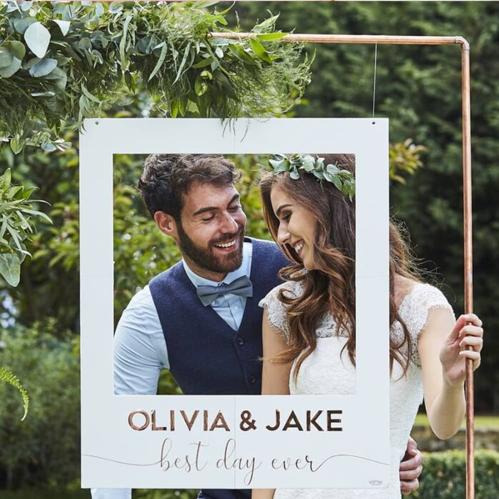 Photo Booth Frame Wedding Customizable