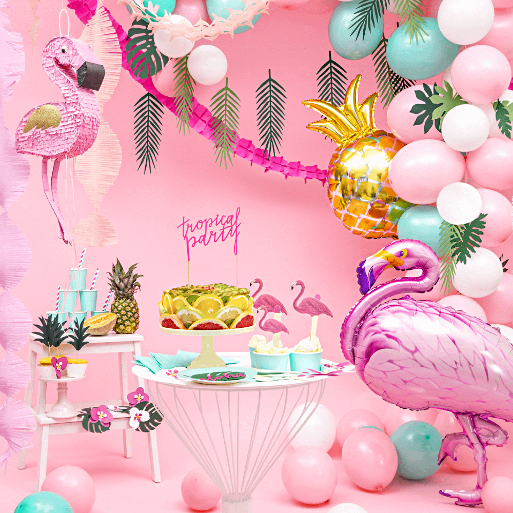 roze tropical party