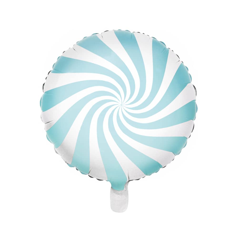 Folie Ballon Pastel Wit Lichtblauw - 45cm