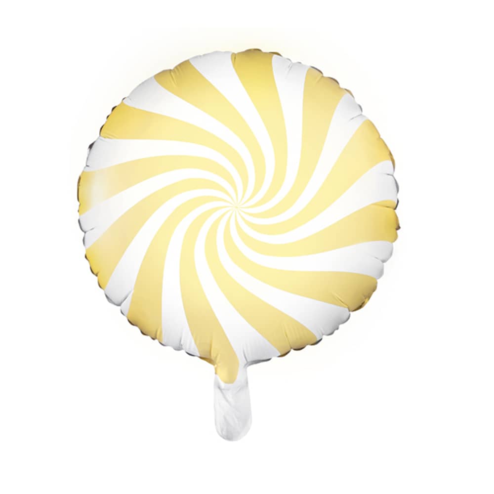 Folie Ballon Pastel Wit Geel - 45cm