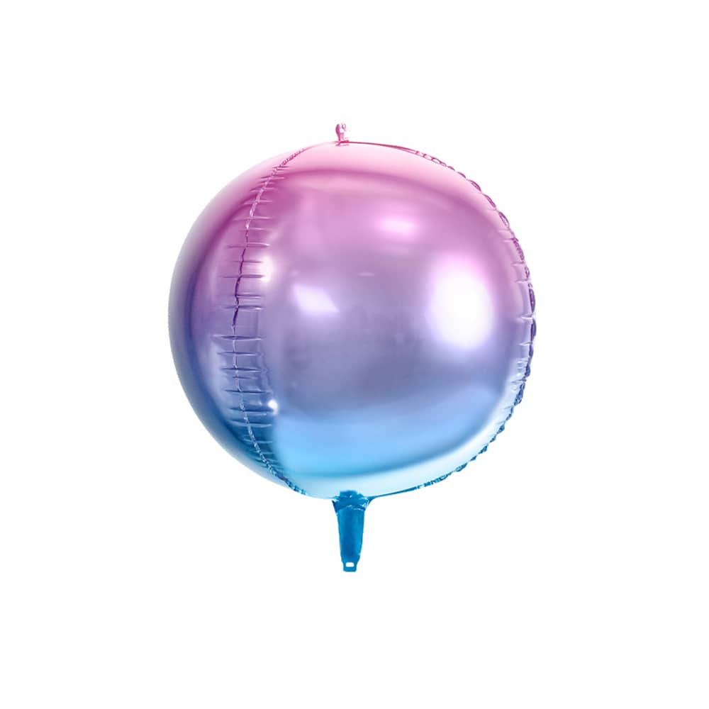 Folieballon Ombre Paars Blauw - 35 Cm