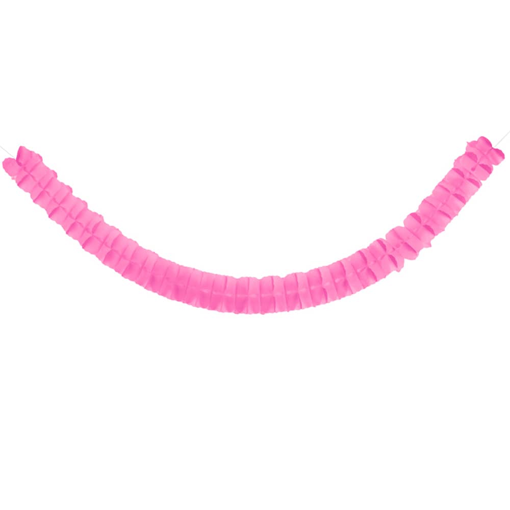 Slinger Crêpe papier roze - 3m
