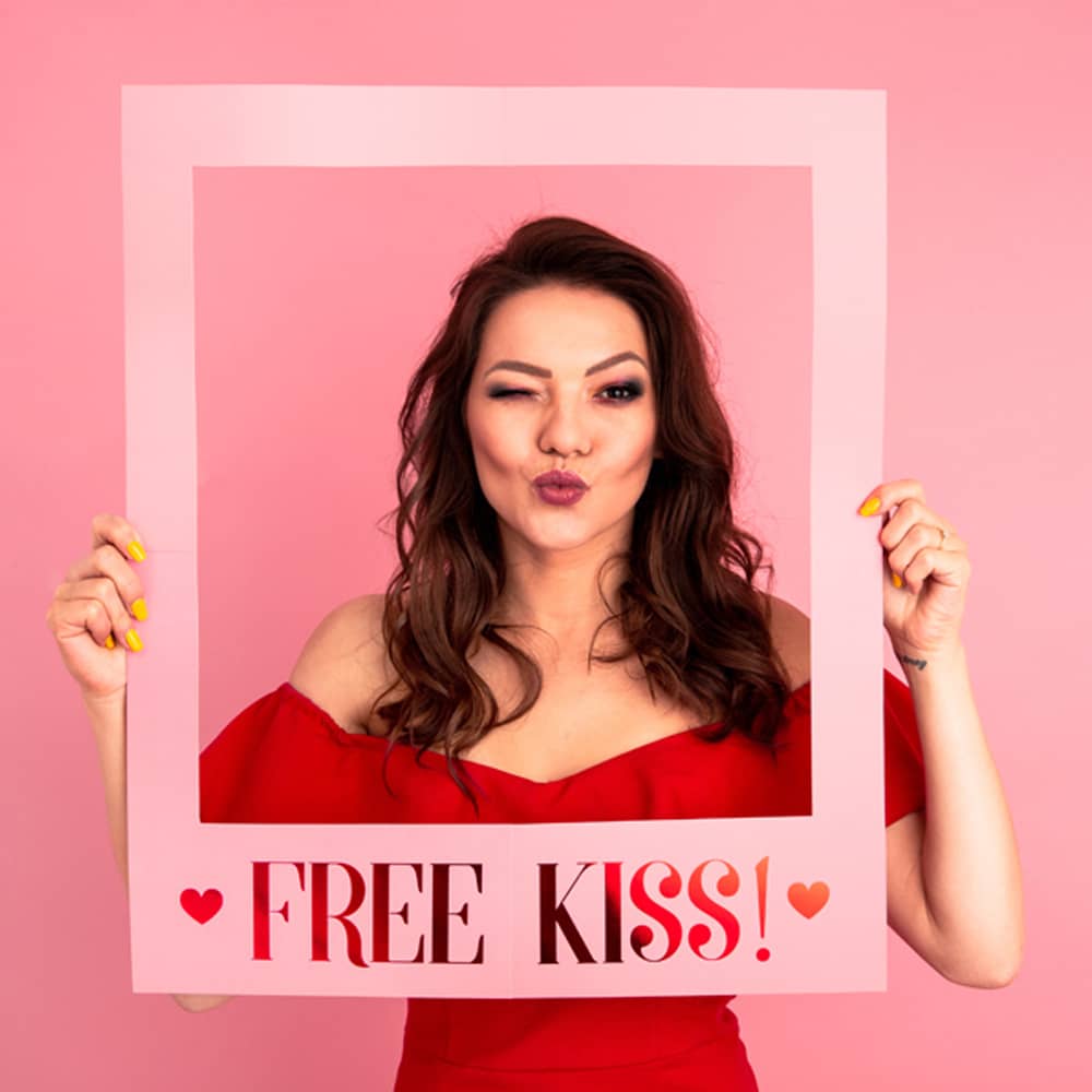 Photobooth Frame 'Free Kiss