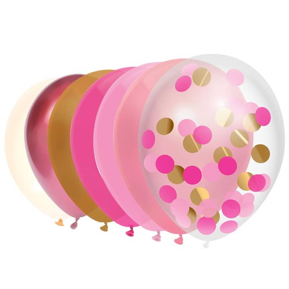 Ballonnen - Goud/Roze 10 stuks