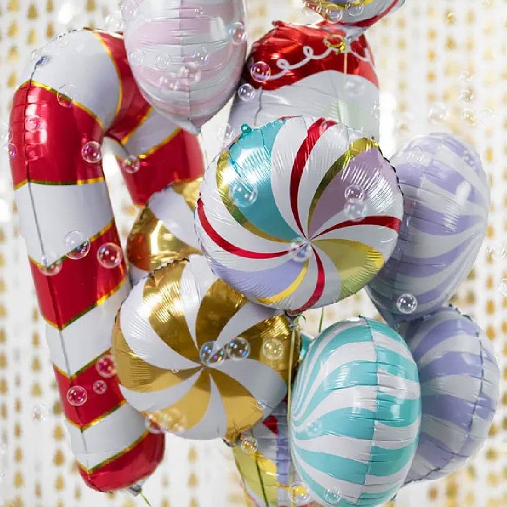 ballonnenbundel met snoepvormige ballonnen