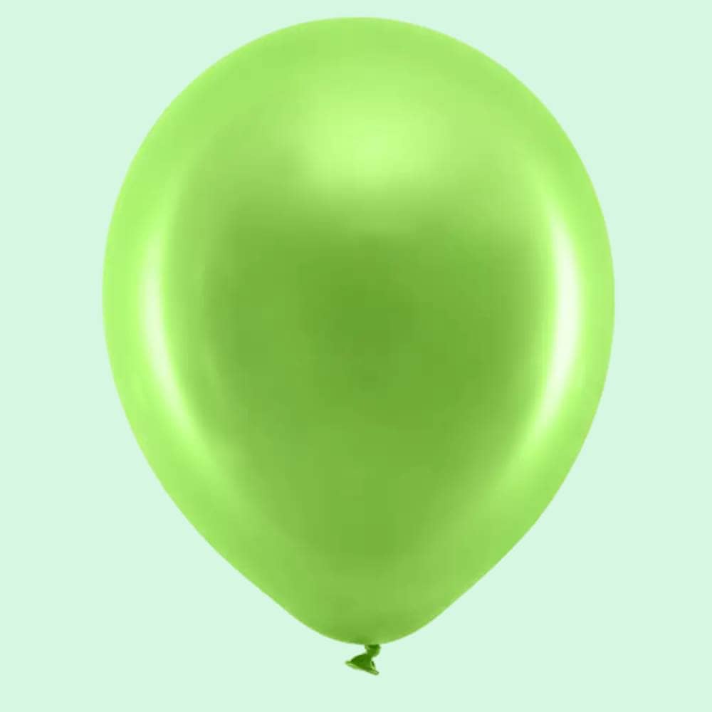 Lichtgroene ballon op groene achtergrond