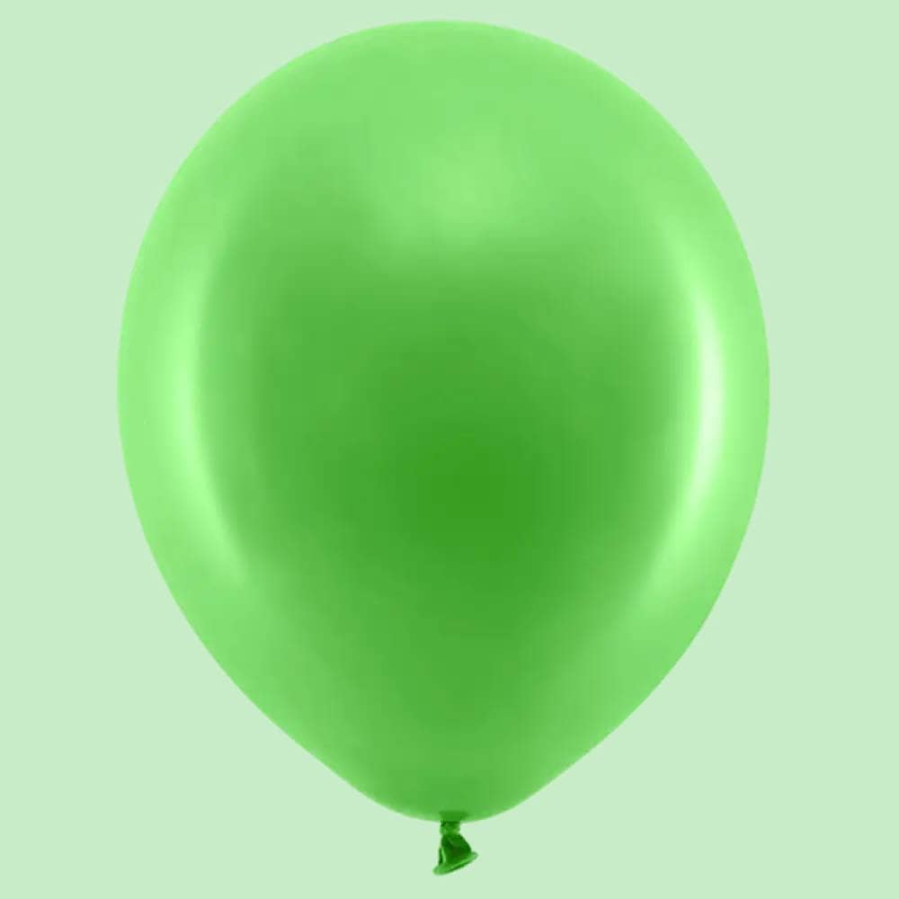 Groene ballon op groene achtergrond