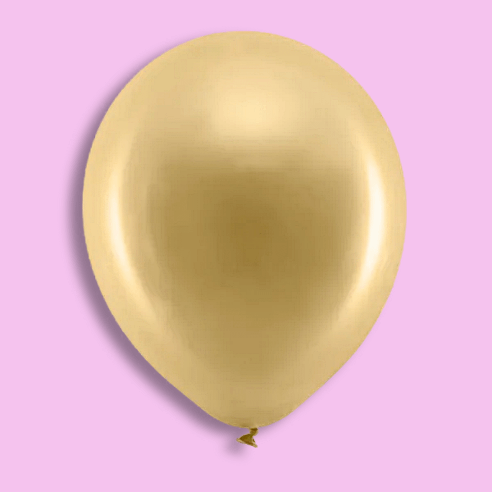 Gouden ballon met metallic effect