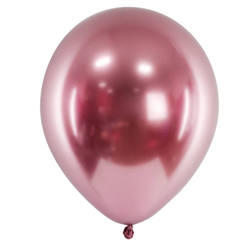 Ballonnen Glossy Rosé Goud - 5 stuks