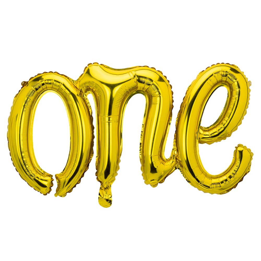 Folieballon ‘One’ Goud - 66 cm