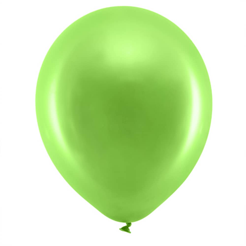 Ballonnen Metallic Groen (30 cm) - 10 stuks
