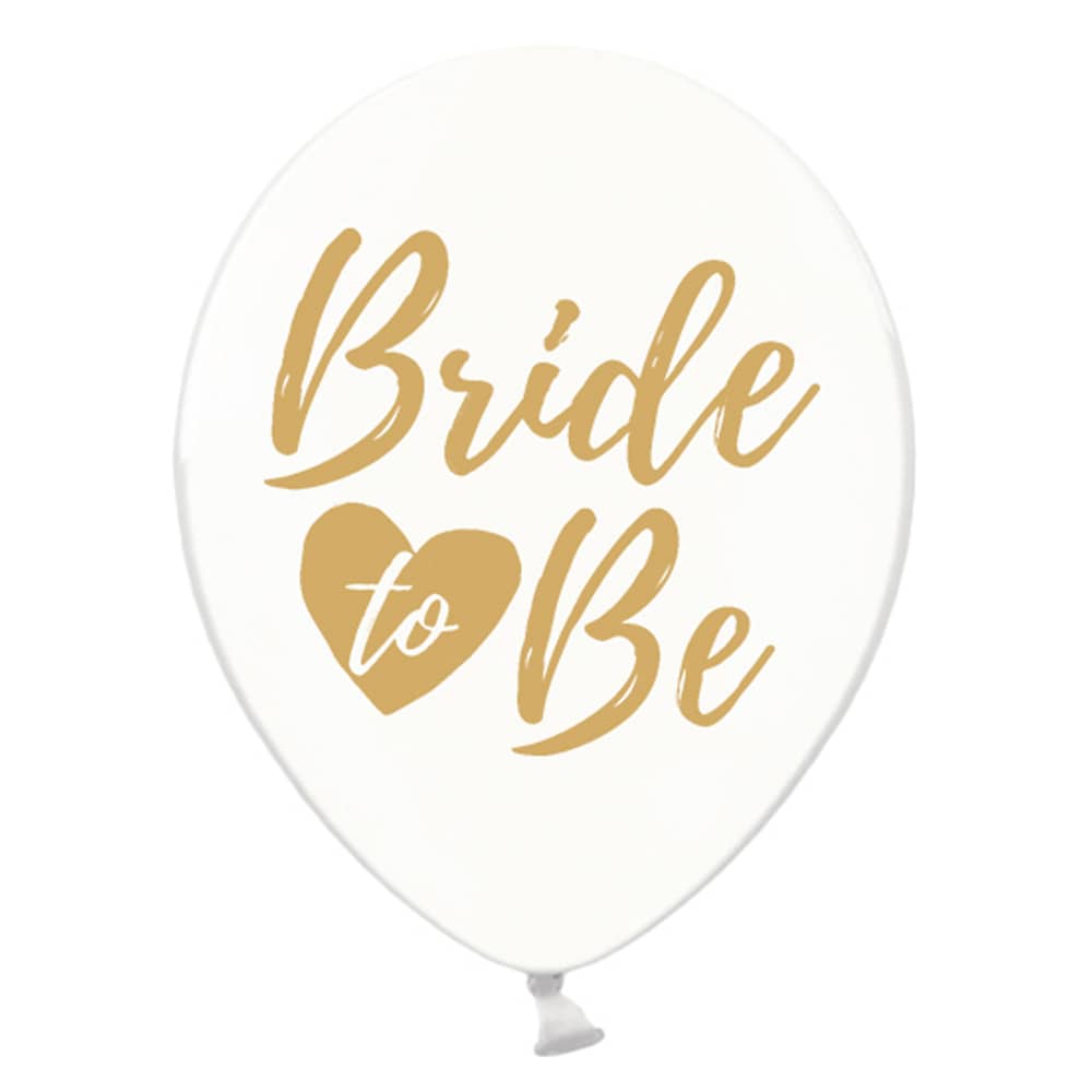 Ballonnen Bride to Be - 6 stuks