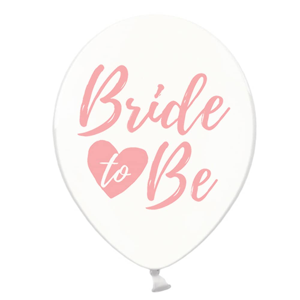 Ballonnen Bride to Be - 6 stuks