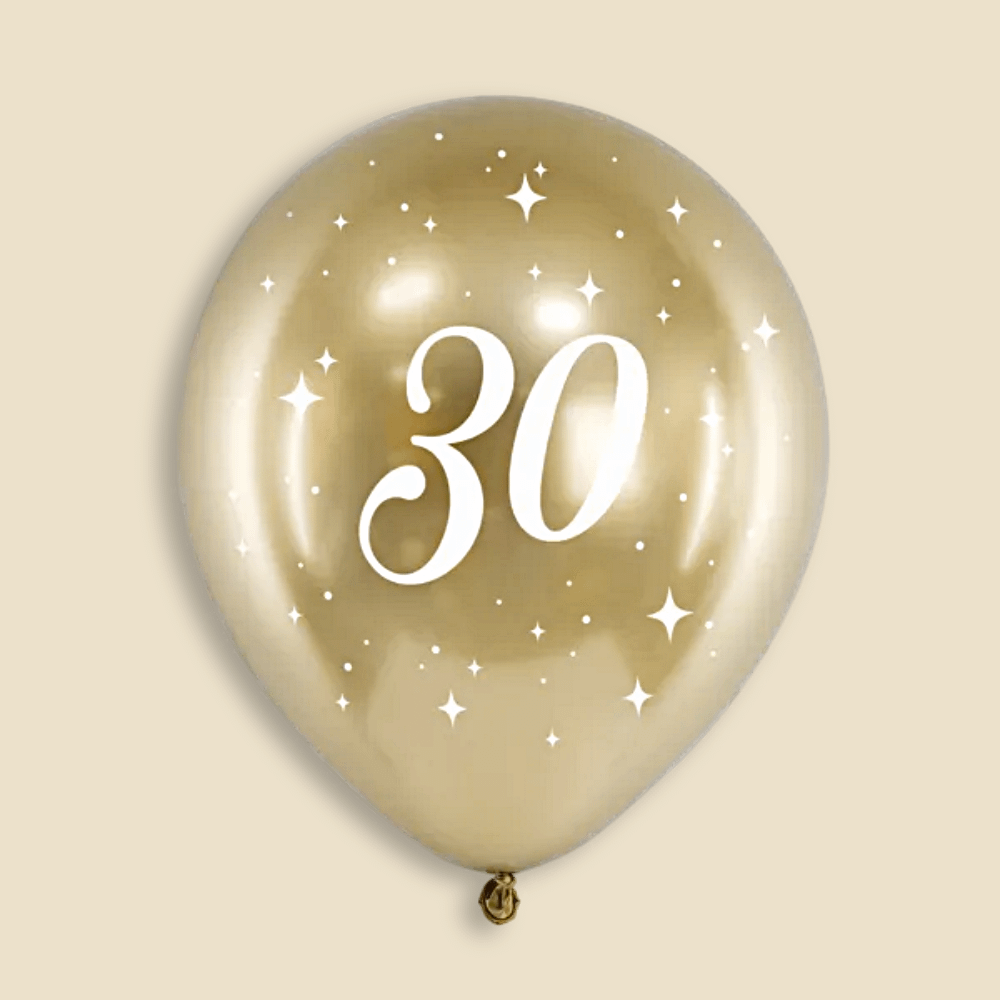 Gouden ballon voor een 30ste verjaardag