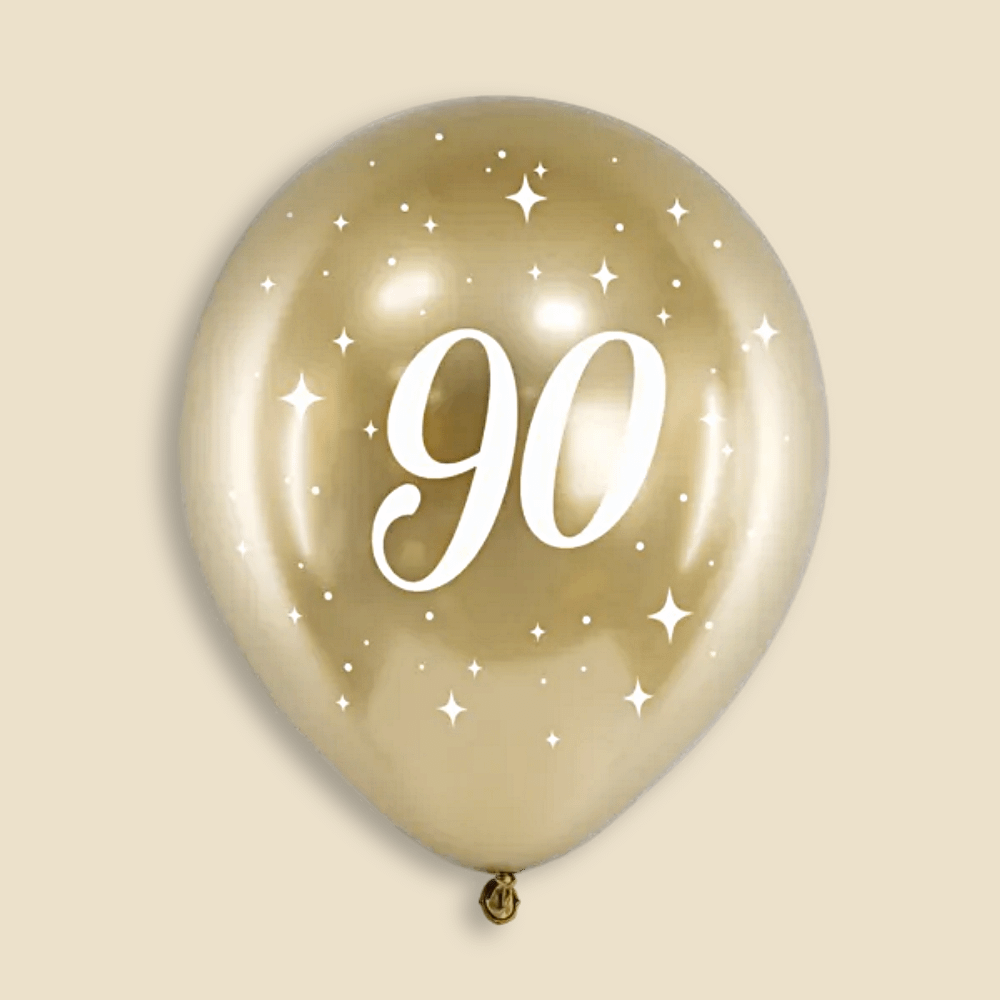 Gouden ballon voor een 90ste verjaardag