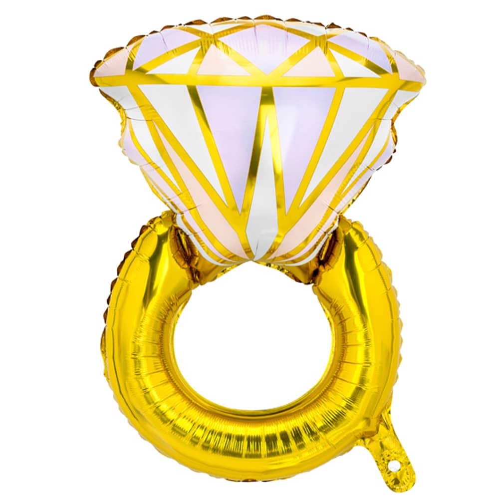 Folieballon Ring Goud Groot - 95 centimeter