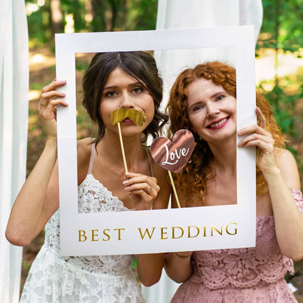 Photobooth Frame Selfie Kit 'Wedding'