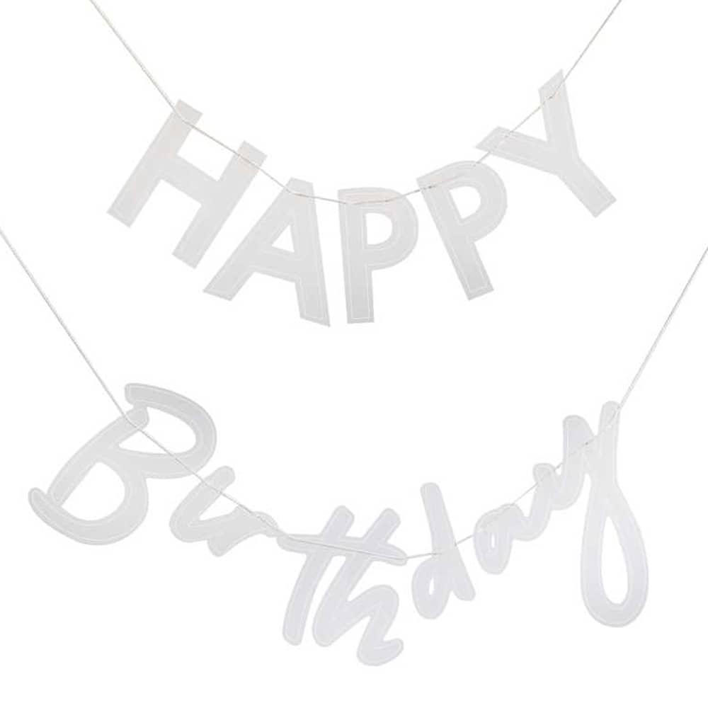 Letter banner Happy Birthday van Acryl