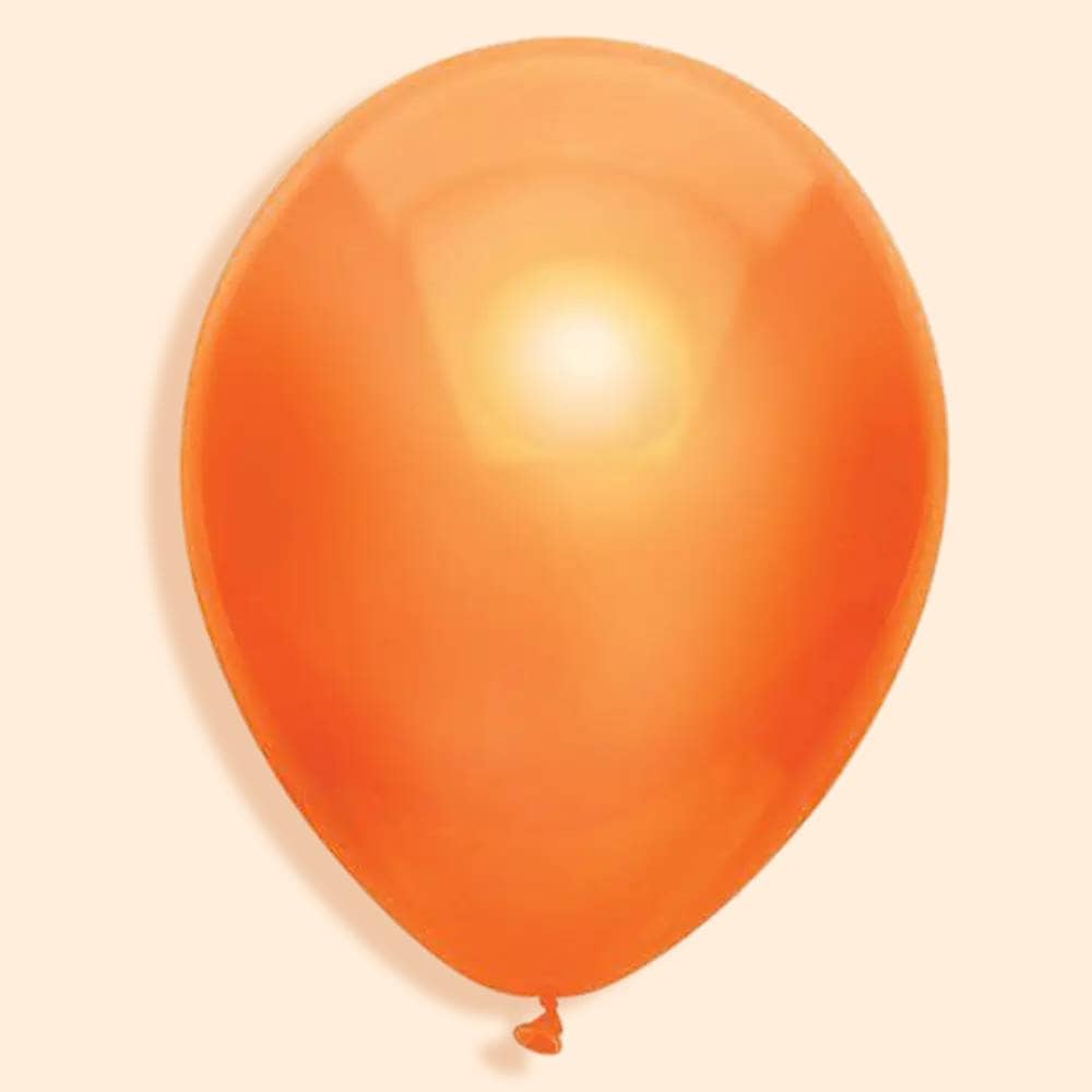 Ballonnenset van 100 stuks met metallic oranje ballonnen