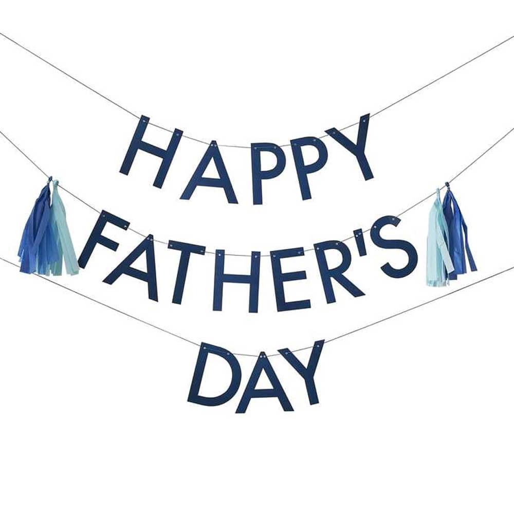 Letter banner met tekst Happy Fathers Day