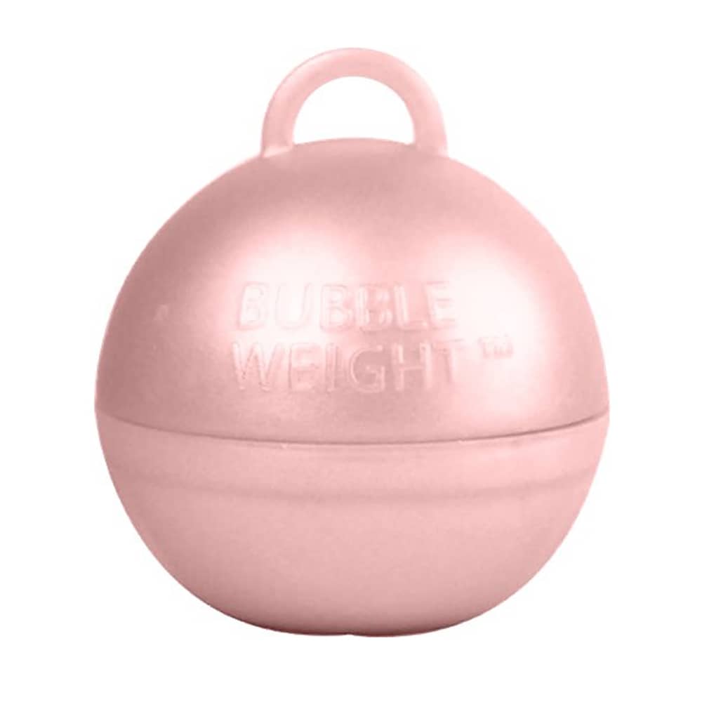 rosé goud bubble ballon gewicht