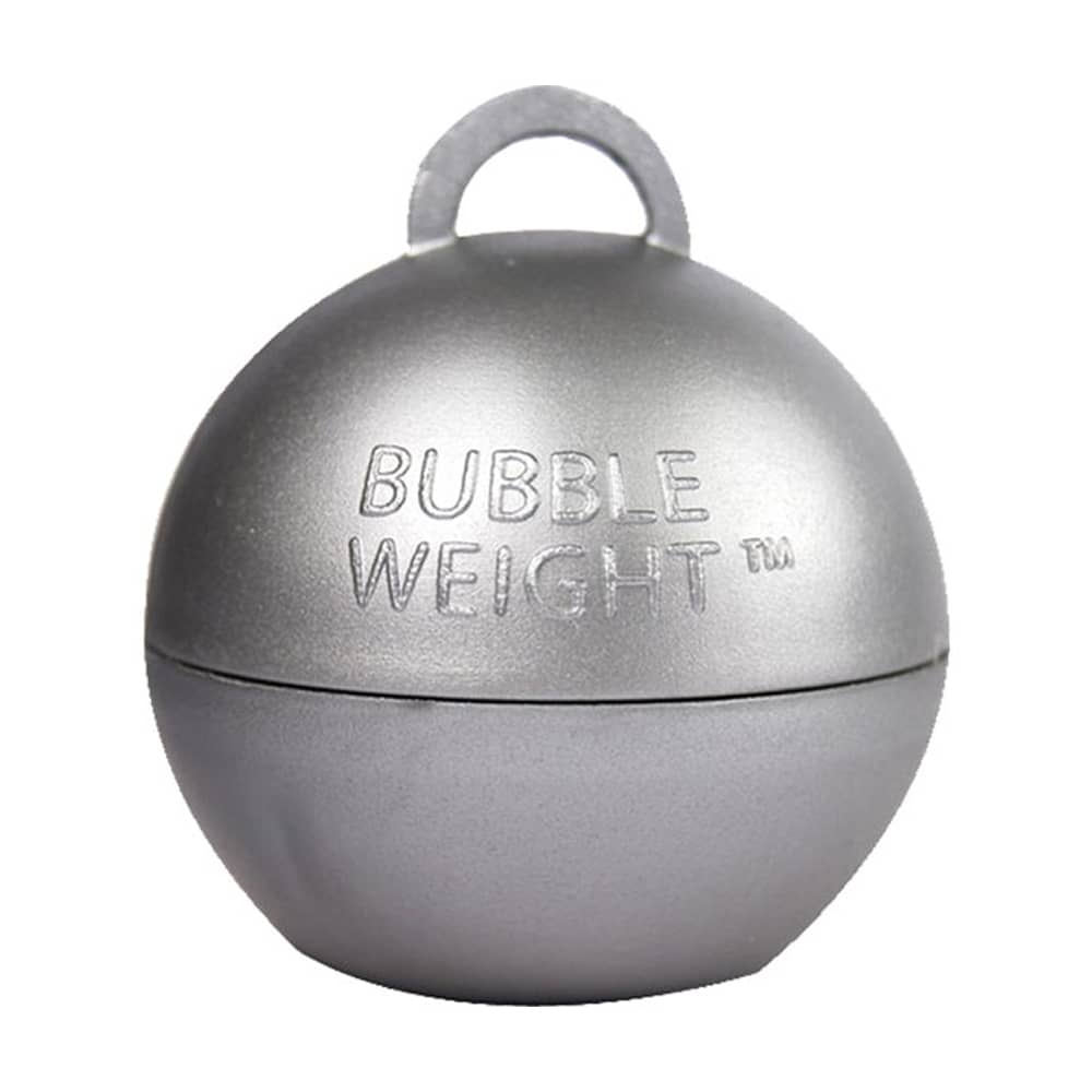 zilveren bubble ballon gewicht