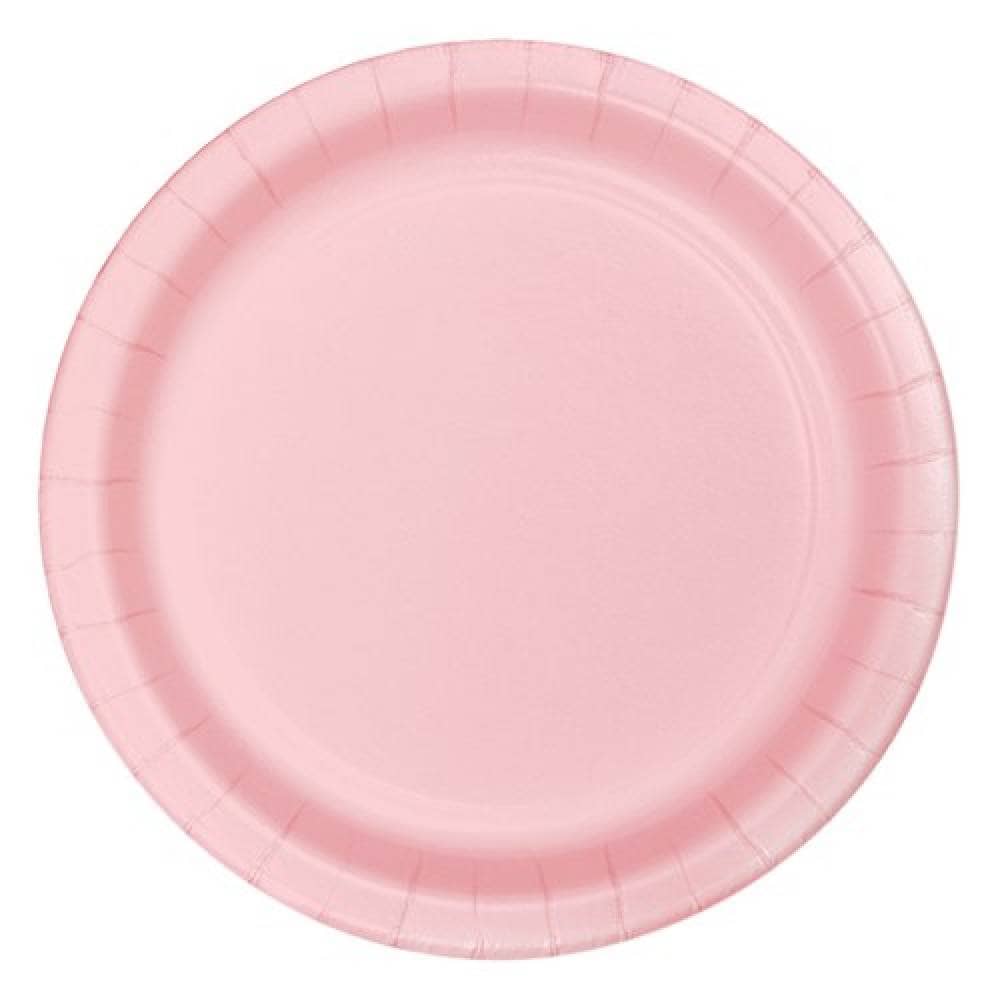 Roze papieren bordje