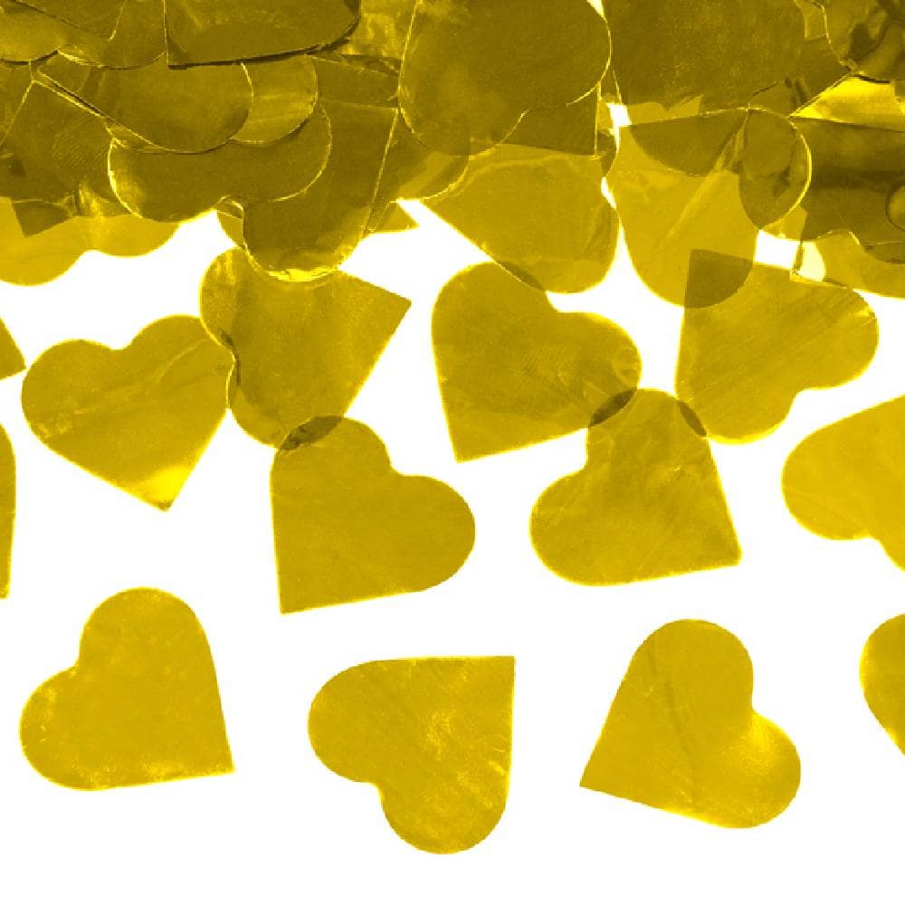 Gouden hartvormige confetti
