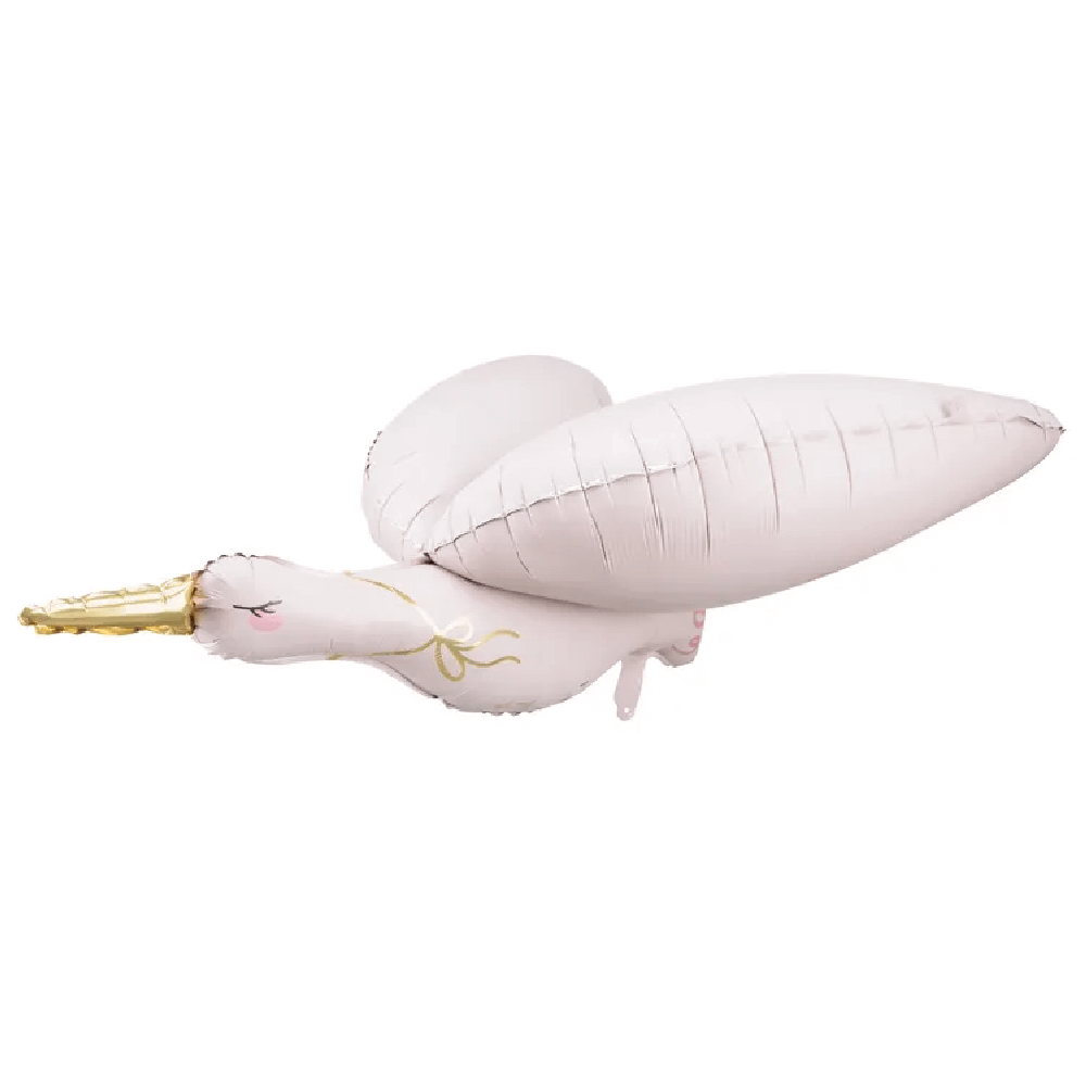 folieballon in de vorm van een ooievaar
