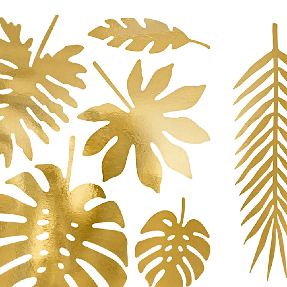 Gouden bladeren tropisch servetten